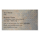 Rusted Metal Tread Texture Business Card Template