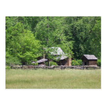 Rustic Buildings Postcard