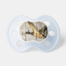 rustic vintage barnwood country ducks hunter pacifier
