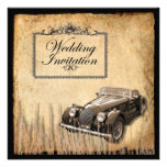 Rustic Vintage Country Wedding Invitation