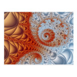 Rusty Blue Fractal Post Cards