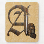 Rusty Knights Initial A Mousemats