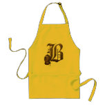 Rusty Knights Initial B Aprons