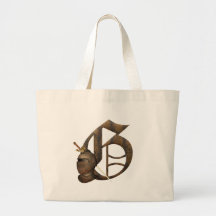 Rusty Knights Initial G Canvas Bags