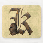 Rusty Knights Initial K Mousepad