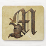 Rusty Knights Initial M Mouse Pads