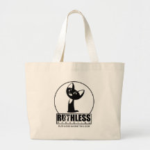 Ruthless Marketing gear featuring Ruthless Kitty Tote Bags