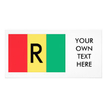 Rwanda Flag Photo Card