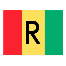 Rwanda Flag Postcard