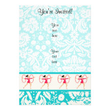 Rythmic Gymnastics Hoops Personalised Invite