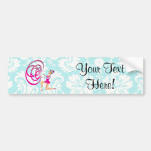Rythmic Gymnastics Ribbon Bumper Stickers