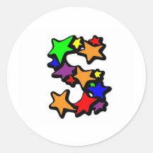S ROUND STICKER