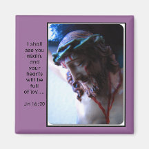 Sacred Face of Jesus Crucified Fridge Magnet