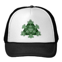 Sacred Geometry: Green Triangles: Hat