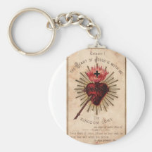 Sacred Heart Key Chain