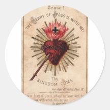 Sacred Heart Round Sticker