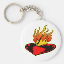 Sacred Heart Tattoo Key Chain