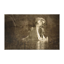 sacrifice to the hippo god gallery wrap canvas