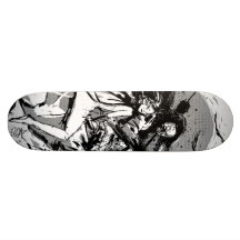 sad princess custom skateboard