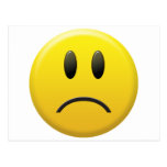 Sad Smiley Face Postcard