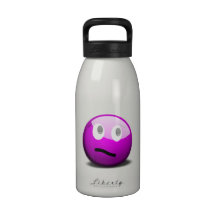 Sad Smiley Face Water Bottles