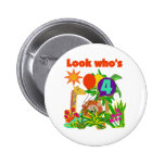 Safari 4th Birthday Tshirts and Gifts Pinback Buttons