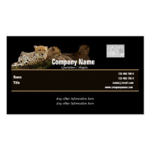 Safari business cards, cheetahs - customisable