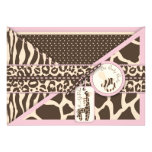 Safari Girl Invitation Card