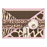Safari Girl Reminder Notecard Business Card
