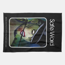 'Safe Word' Zombie American MoJo Kitche Kitchen Towels