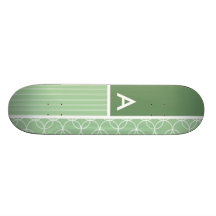 Sage Green Circles; Circle Skate Deck