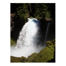 Sahalie Falls Oregon Waterfall Postcard