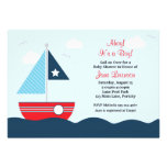 Sailboat Baby Shower Invitation