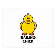 Sailing Chick Post Card