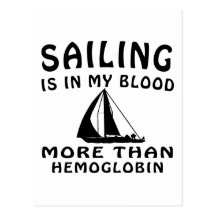 Sailing Design Postcard