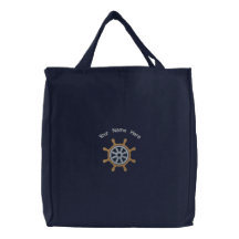 Sailing Embroidered Bag