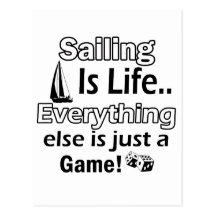 Sailing gift items post card