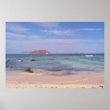Sailing past the Island of Los Lobos Posters