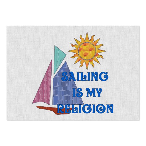 Sailing Religion Business Card Template