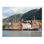 Sailingships at Bryggen Postcard