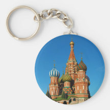 Saint Basil's Cathedral Moscow Russia Keychains