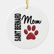 Saint Bernard Mum 2 Ornaments
