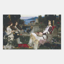 Saint Cecilia (1895) Rectangle Sticker
