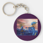SAINT GEORGE AND ALIEN DRAGON KEYCHAIN