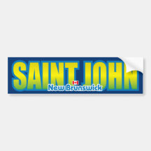Saint John Bumper Bumper Stickers