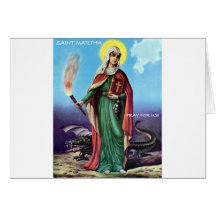 SAINT MARTHA ORIGINAL DRAGON LADY GREETING CARDS