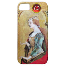 SAINT MARY MAGDALENE Parchment Ruby Gem Monogram