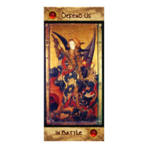 Saint Michael Vanquishing the Devil  Prayer Card Full Colour Rack Card