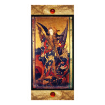 Saint Michael Vanquishing the Devil Rack Card Template