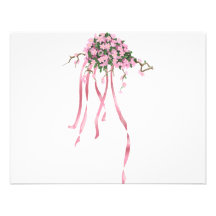 Sakura Bouquet Personalized Announcement